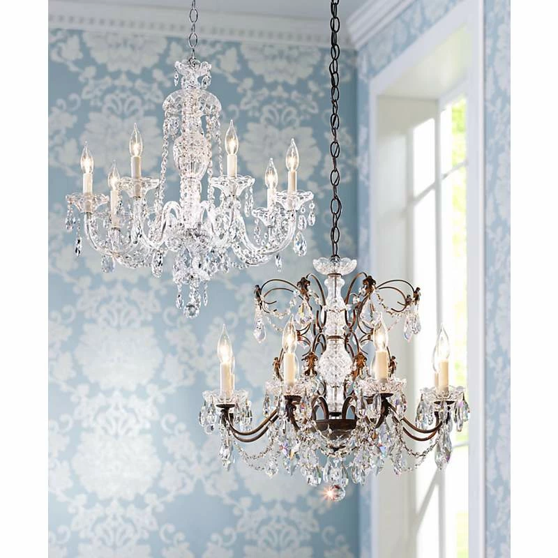 Schonbek Century Bronze 24" Wide Crystal Chandelier 3 Schonbek Century Bronze 24" Wide Crystal Chandelier