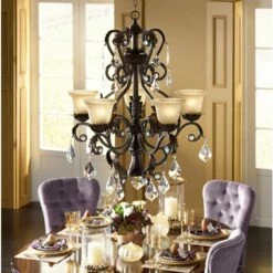 Kathy Ireland Ramas De Luces Bronze 31" Wide Chandelier