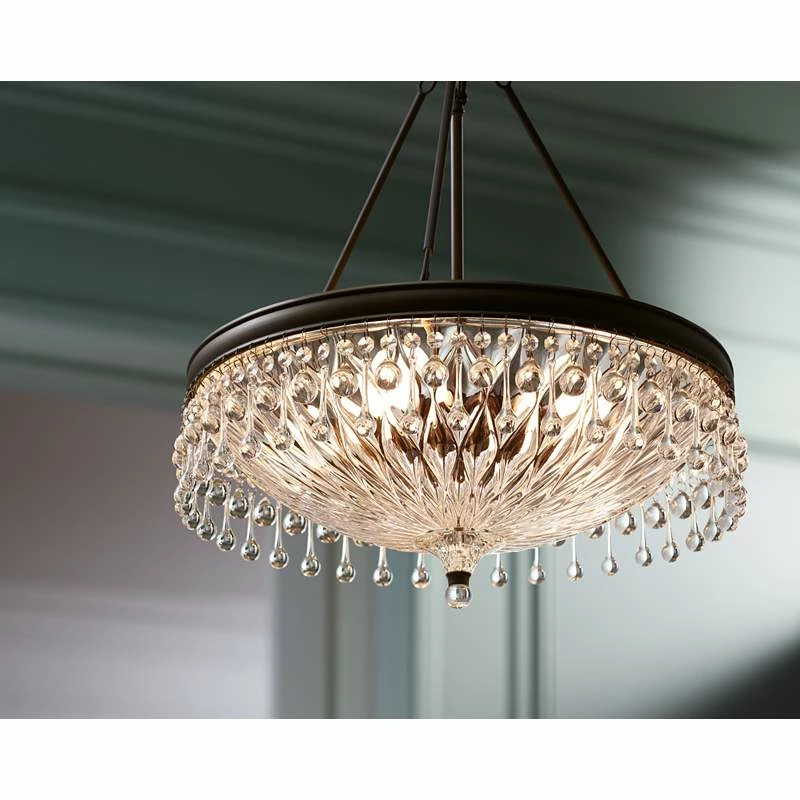 Macey 20 1/4" Wide Traditional Bronze Finish Crystal Chandelier 3 Macey 20 1/4" Wide Traditional Bronze Finish Crystal Chandelier