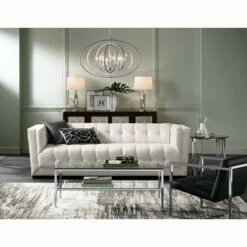 Possini Euro Tiller 31 1/2" Wide Satin Silver Pendant Light