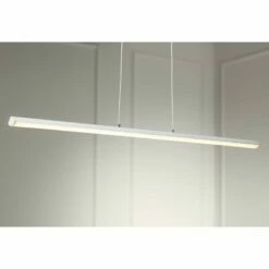 Float 36" Wide Silver LED Kitchen Island Light Chandelier