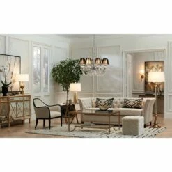 Lighting Sales Shop 28 Derry Street 32" Wide Chrome And Crystal 8-Light Chandelier