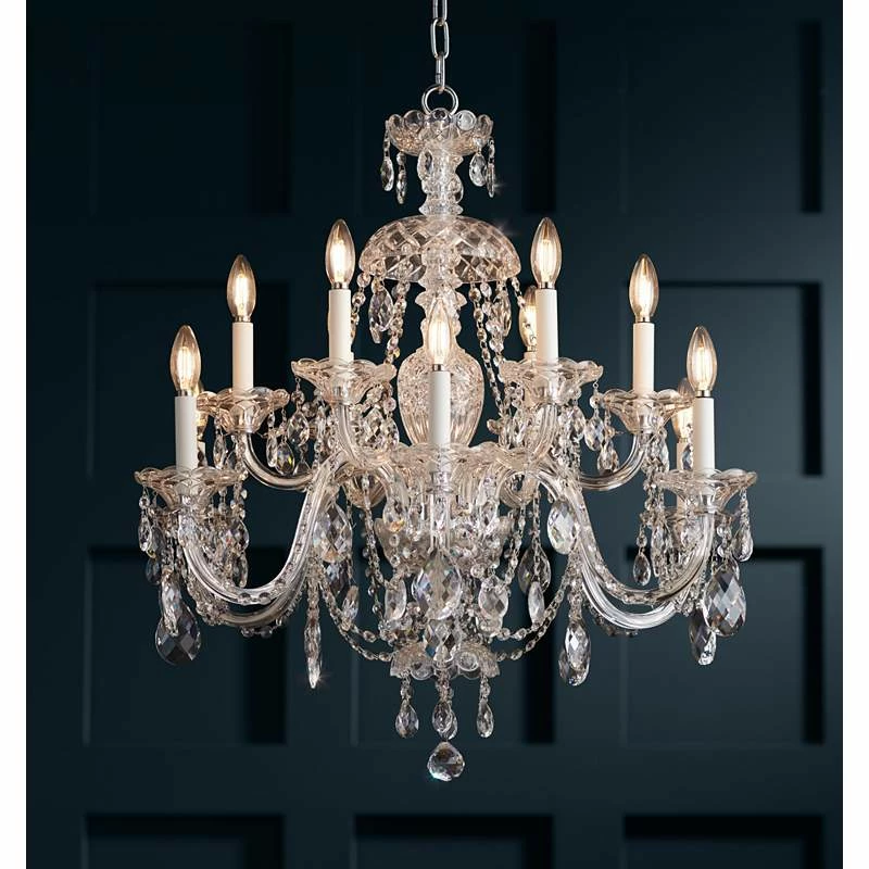 Schonbek Sterling 29" Wide Heritage Crystal 12-Light Chandelier 3 Schonbek Sterling 29" Wide Heritage Crystal 12-Light Chandelier