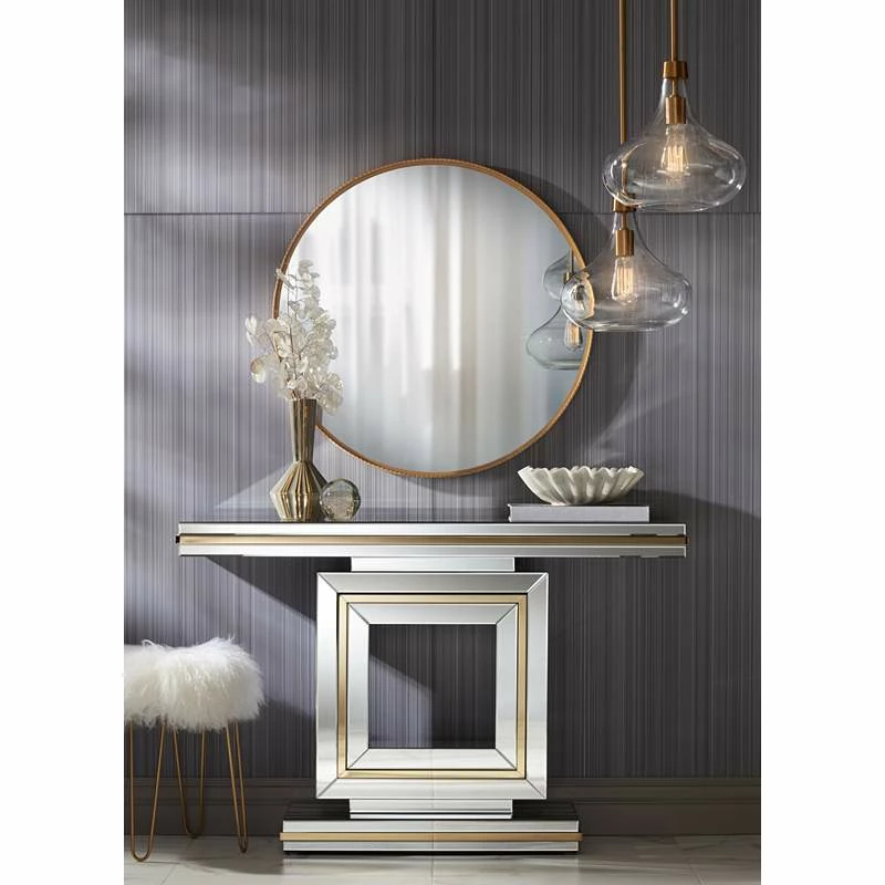 Possini Euro Asni 11" Wide Antique Gold And Glass Modern Mini Pendant 3 Possini Euro Asni 11" Wide Antique Gold And Glass Modern Mini Pendant