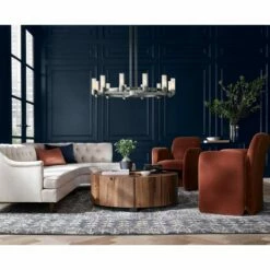 Stiffel Ennis 48" Wide Brushed Nickel 12-Light Ring Chandelier