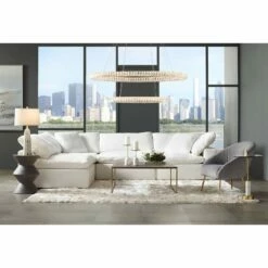 Possini Wainwright 48" Wide Crystal Double-Ring Dimmable LED Pendant