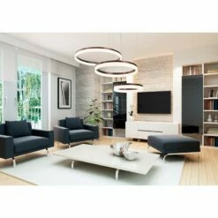 Eurofase Minuta 47.8" Wide LED Bronze Ring Modern Chandelier