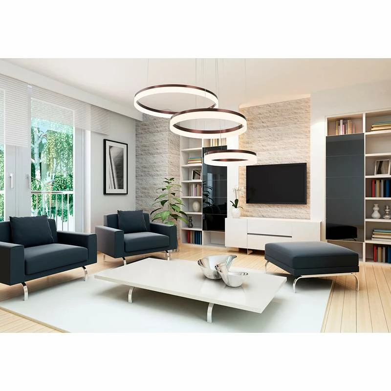Eurofase Minuta 47.8" Wide LED Bronze Ring Modern Chandelier 3 Eurofase Minuta 47.8" Wide LED Bronze Ring Modern Chandelier