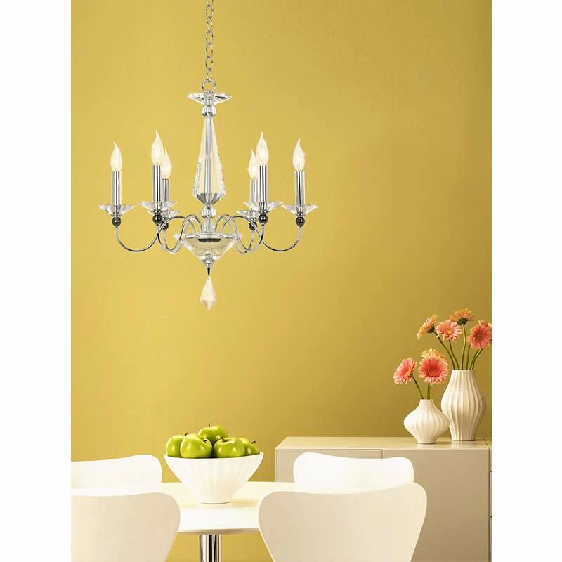 Schonbek Jasmine Optic Crystal 22 1/2" Wide Chandelier 3 Schonbek Jasmine Optic Crystal 22 1/2" Wide Chandelier