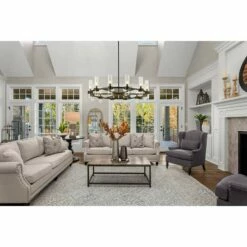 Z-Lite Datus 43.5" Wide 12-Light Matte Black Modern Ring Chandelier