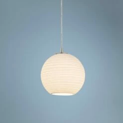 Access Lantern Collection Brushed Steel 8" Mini Pendant