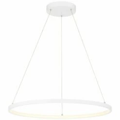 Access Lighting Anello 31.5" Wide Matte White Modern Ring LED Pendant