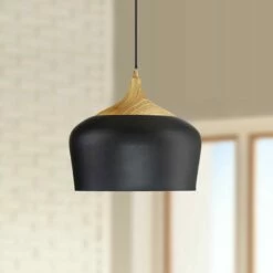 Access Lighting Blend 11 3/4" Wide Black Metal Modern LED Mini Pendant