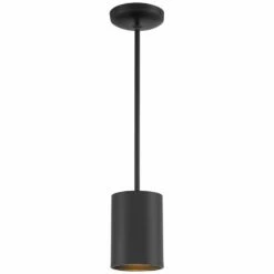 Access Lighting Pilson 4.5" Wide Matte Black Modern Mini Pendant