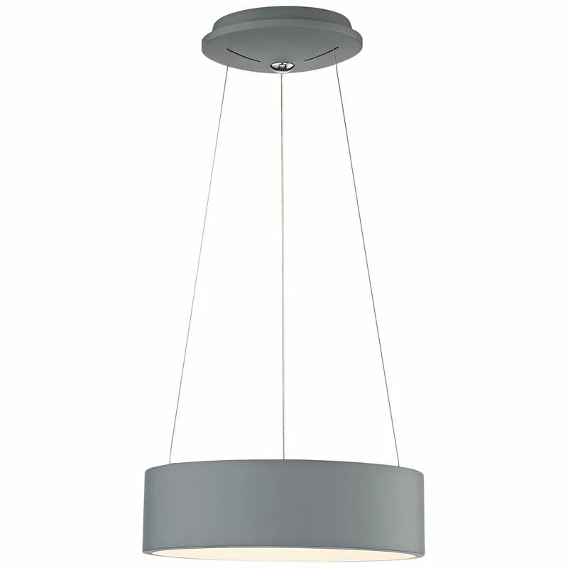 Access Lighting Radiant 15" Wide Gray Modern LED Drum Pendant Light 4 Access Lighting Radiant 15" Wide Gray Modern LED Drum Pendant Light - Image 2