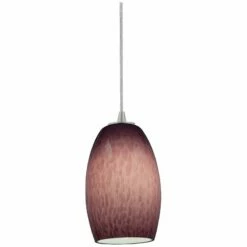 Access Lighting Sydney Brushed Steel - Plum Mini Pendant