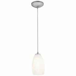 Access Lighting Sydney Brushed Steel - Stone Mini Pendant -Lighting Sales Shop access lighting sydney brushed steel stone mini pendant 1c435views1