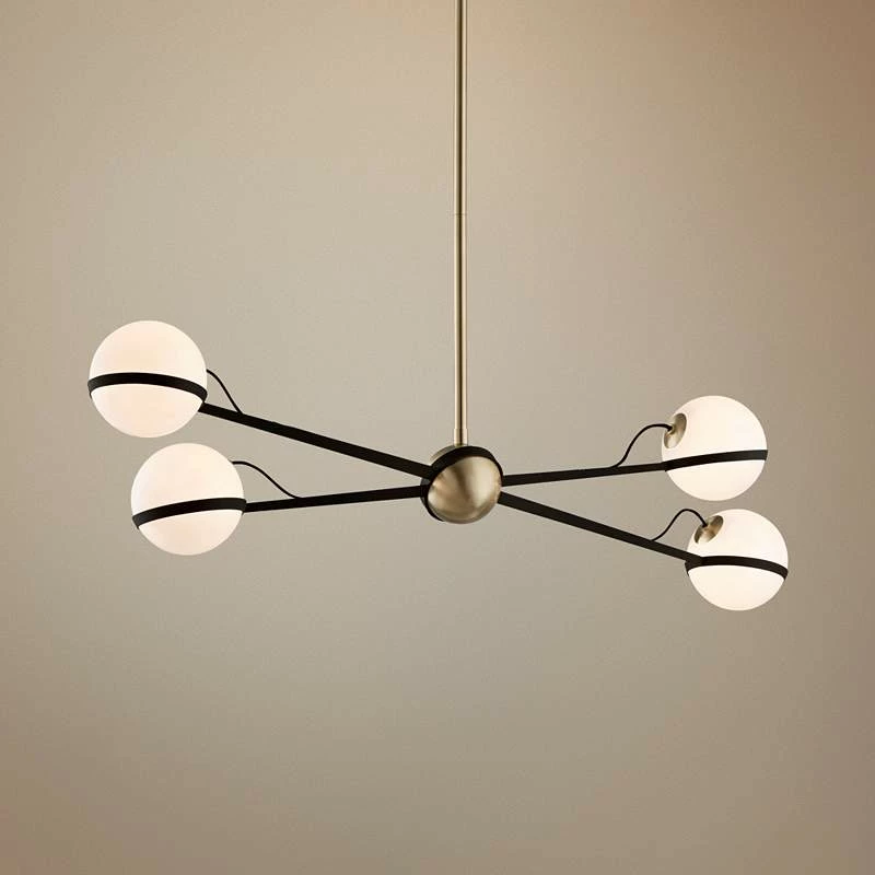 Troy Ace 49 1/2" W Bronze And Brushed Brass Pendant Light 3 Troy Ace 49 1/2" W Bronze And Brushed Brass Pendant Light