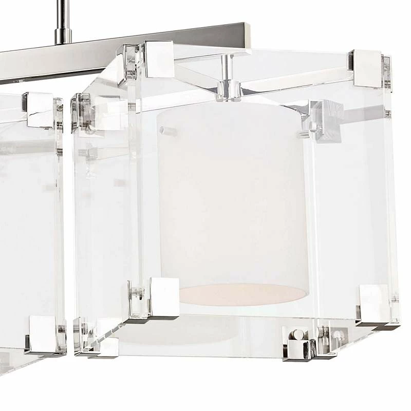 Achilles 53 3/4" Wide Nickel Kitchen Island Light Pendant 4 Achilles 53 3/4" Wide Nickel Kitchen Island Light Pendant - Image 2