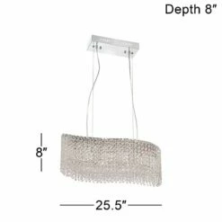 Adali Curve 25 1/2" Wide Clear Crystal Pendant Chandelier -Lighting Sales Shop adali curve 25 and one half inch wide clear crystal pendant chandelier y2425views5