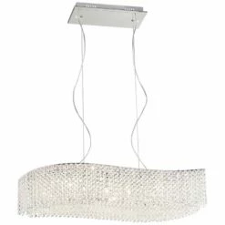 Adali Curve 32" Wide Clear Crystal Linear Chandelier -Lighting Sales Shop adali curve 32 inch wide clear crystal linear chandelier 8g378views3