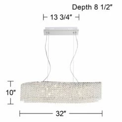 Adali Curve 32" Wide Clear Crystal Linear Chandelier -Lighting Sales Shop adali curve 32 inch wide clear crystal linear chandelier 8g378views5