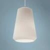 AFX Isla 11" Wide Frosted White Ribbed Glass Mini Pendant 2 AFX Isla 11" Wide Frosted White Ribbed Glass Mini Pendant -Lighting Sales Shop afx isla 11 inch wide frosted white ribbed glass mini pendant 69d69cropped