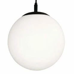 AFX Loretto 11.8" Wide Black And White Modern Orb Pendant -Lighting Sales Shop afx loretto 11 8 inch wide black and white modern orb pendant 978x2views2