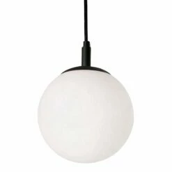 AFX Loretto 7.1" Wide Modern White Globe Pendant