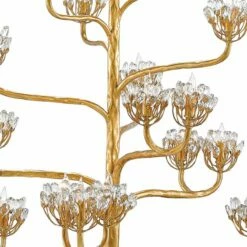 Agavé Americana 42" Wide 22-Light Dark Gold Leaf Chandelier -Lighting Sales Shop agave americana 42 inch wide 22 light dark gold leaf chandelier 518f0views1