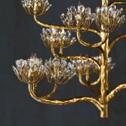 Agavé Americana 42" Wide 22-Light Dark Gold Leaf Chandelier -Lighting Sales Shop agave americana 42 inch wide 22 light dark gold leaf chandelier 518f0views3