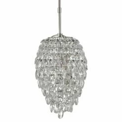 Aisling 10" Wide Polished Nickel And Crystal Mini Pendant -Lighting Sales Shop aisling 10 inch wide polished nickel and crystal mini pendant 87y85views1