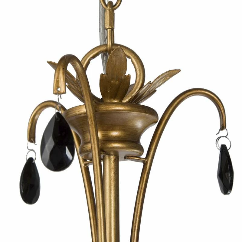 Alexis 23" Wide Antique Brass Metal 6-Light Chandelier 4 Alexis 23" Wide Antique Brass Metal 6-Light Chandelier - Image 3