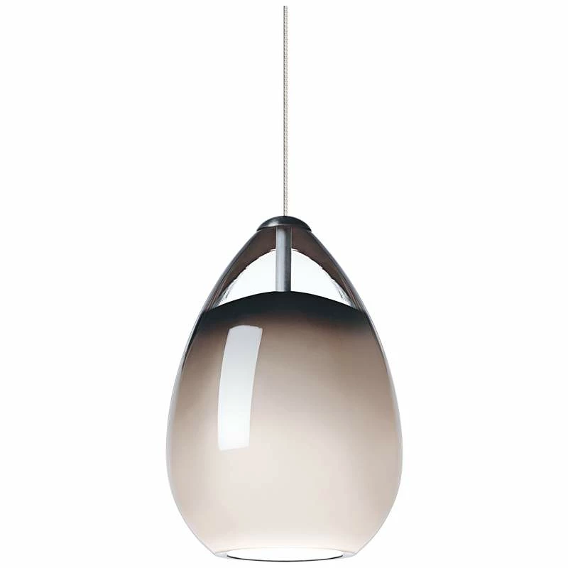 Alina 4" Wide Smoke Glass LED Mini Pendant Light 4 Alina 4" Wide Smoke Glass LED Mini Pendant Light - Image 2