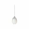 Alina 4" Wide White Glass Freejack Mini Pendant