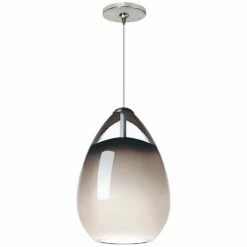 Alina 4"W Smoke And Satin Nickel LED Freejack Mini Pendant