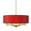 All Red Ava 6-Light Gold Pendant Chandelier -Lighting Sales Shop all red ava 6 light gold pendant chandelier 769n6