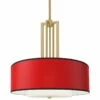 All Red Carey 24" Gold 4-Light Chandelier
