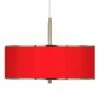 All Red Giclee Glow 16" Wide Pendant Light -Lighting Sales Shop all red giclee glow 16 inch wide pendant light 28d81