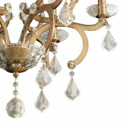 Allegri Duchess 22" Wide Champagne Gold 6-Light Chandelier -Lighting Sales Shop allegri duchess 22 inch wide champagne gold 6 light chandelier 22w46views1