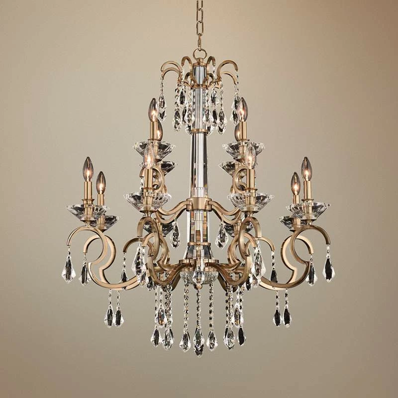 Allegri Valencia 32"W Champagne Gold 12-Light Chandelier 3 Allegri Valencia 32"W Champagne Gold 12-Light Chandelier
