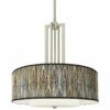 Amara Carey 24" Brushed Nickel 4-Light Chandelier