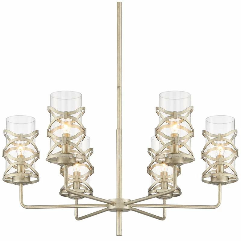 Ambert 31" Wide Brushed Nickel 6-Light Chandelier 4 Ambert 31" Wide Brushed Nickel 6-Light Chandelier - Image 2