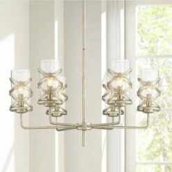 Ambert 31" Wide Brushed Nickel 6-Light Chandelier