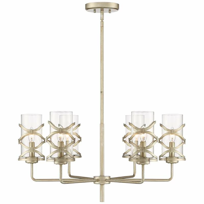 Ambert 31" Wide Brushed Nickel 6-Light Chandelier 8 Ambert 31" Wide Brushed Nickel 6-Light Chandelier - Image 6