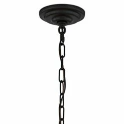 Anchor 22 1/2" Wide Matte Black 6-Light Chandelier -Lighting Sales Shop anchor 22 and one half inch wide matte black 6 light chandelier 861h1views2