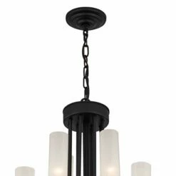 Anchor 60 1/2" Wide Matte Black 48-Light Chandelier -Lighting Sales Shop anchor 60 and one half inch wide matte black 48 light chandelier 863h1views2