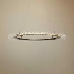 Anemone Circular 37" Wide Gold LED Pendant Light