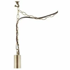 Antique Brass Plug-In Hanging Swag Chandelier With Edison Style LED Bulb -Lighting Sales Shop antique brass plug in hanging swag chandelier with edison style led bulb 85a68views5