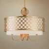 Arabesque 18" Wide Soft Gold Drum Pendant With Downlight 2 Arabesque 18" Wide Soft Gold Drum Pendant With Downlight -Lighting Sales Shop arabesque 18 inch wide soft gold drum pendant with downlight 69m63cropped